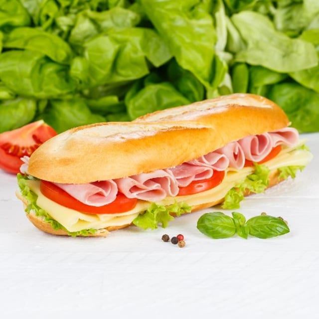 Ham and Cheese Sub with Fries & Drink Combo.