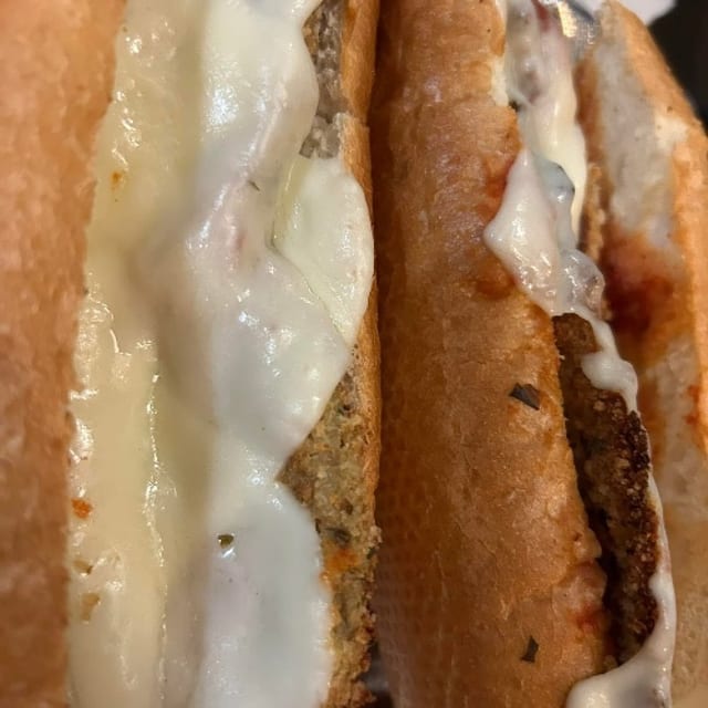 Eggplant Parmigiana Sub with Fries & Drink Combo.
