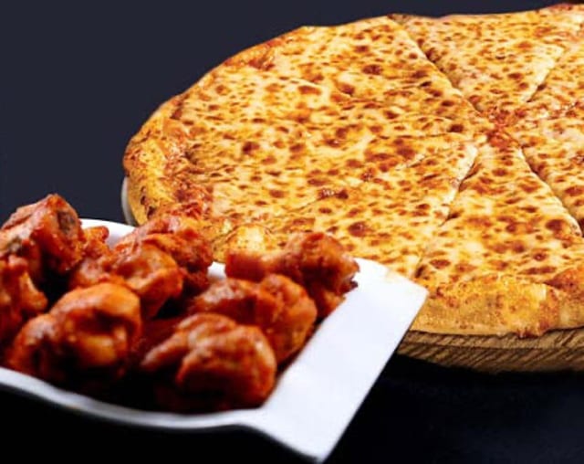 3 XL Cheese Pizza, 30 Wings & Zeppolis.