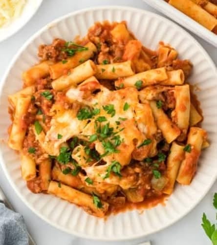 Baked Ziti Lunch.