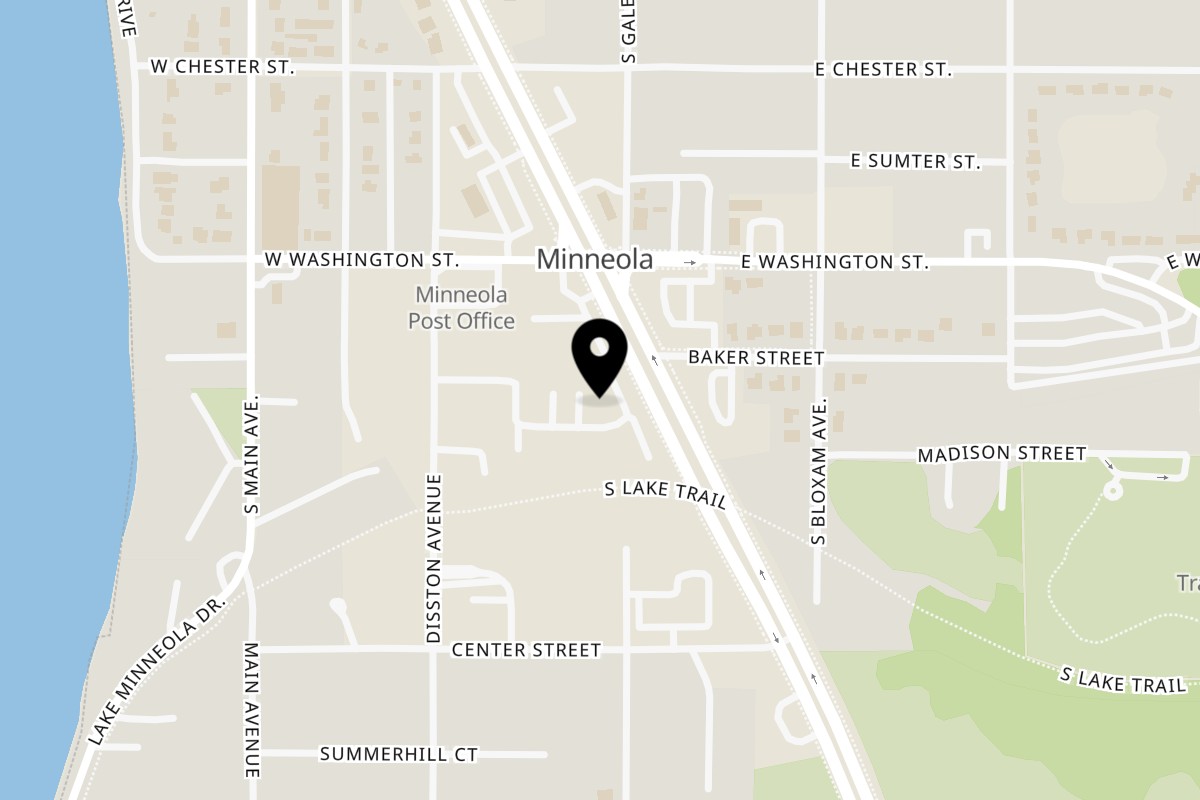 Map showing the location of Napoli's Pizzeria on 556 South Highway 27 in Minneola